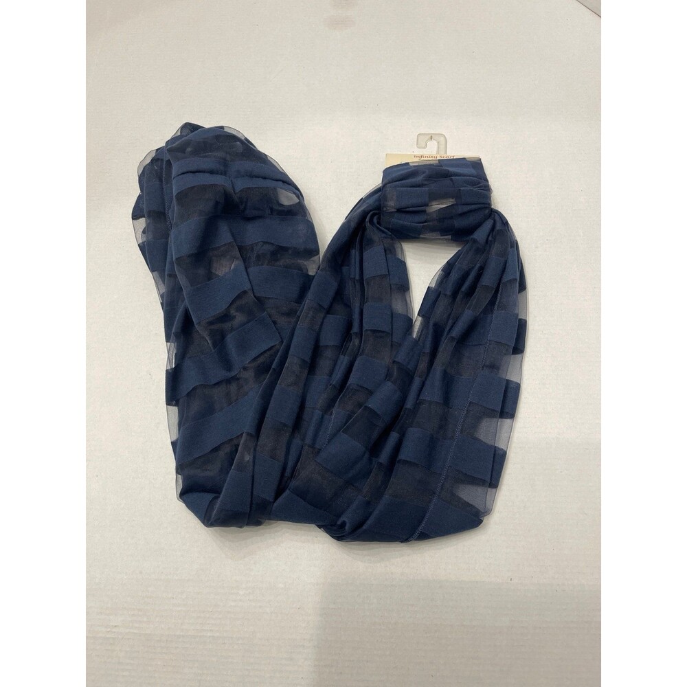 No Boundaries Infinity Scarf Navy New With Tag